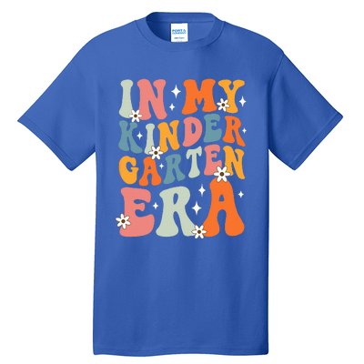 In My Kindergarten Era Groovy Back To School Kinder Teacher Tall T-Shirt