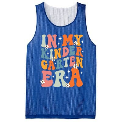 In My Kindergarten Era Groovy Back To School Kinder Teacher Mesh Reversible Basketball Jersey Tank