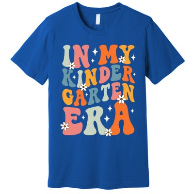 In My Kindergarten Era Groovy Back To School Kinder Teacher Premium T-Shirt