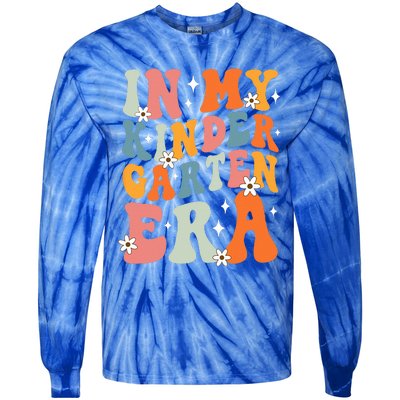 In My Kindergarten Era Groovy Back To School Kinder Teacher Tie-Dye Long Sleeve Shirt