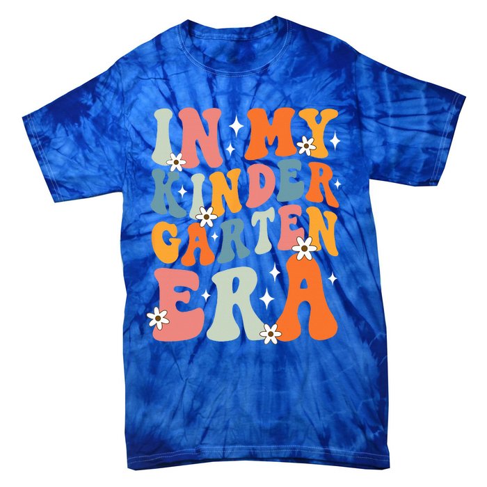 In My Kindergarten Era Groovy Back To School Kinder Teacher Tie-Dye T-Shirt