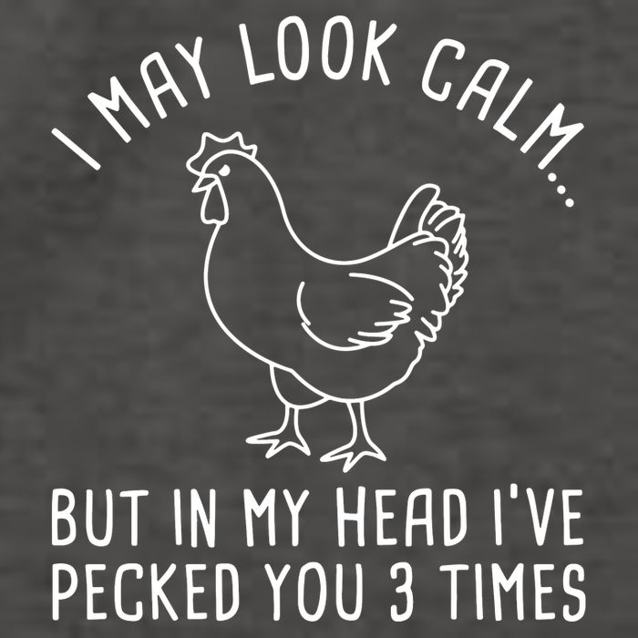 I May Look Calm Chicken Vector Backpack