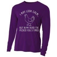 I May Look Calm Chicken Cooling Performance Long Sleeve Crew