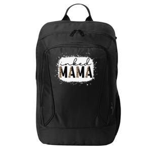 Inked Mama Leopard Tattoo Mom Funny Mother's Day Bleached City Backpack