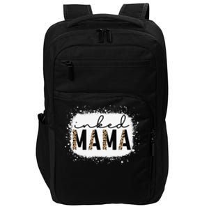 Inked Mama Leopard Tattoo Mom Funny Mother's Day Bleached Impact Tech Backpack