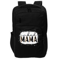 Inked Mama Leopard Tattoo Mom Funny Mother's Day Bleached Impact Tech Backpack