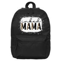 Inked Mama Leopard Tattoo Mom Funny Mother's Day Bleached 16 in Basic Backpack