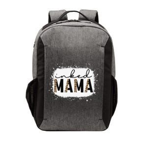 Inked Mama Leopard Tattoo Mom Funny Mother's Day Bleached Vector Backpack