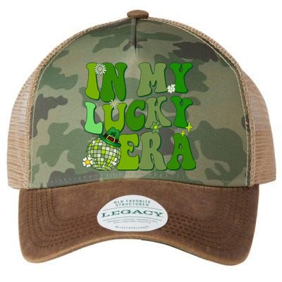 In My Lucky Era St Patrick Paddy Day Retro Disco Funny Legacy Tie Dye Trucker Hat