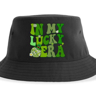 In My Lucky Era St Patrick Paddy Day Retro Disco Funny Sustainable Bucket Hat