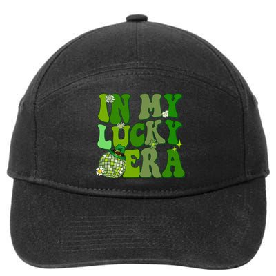 In My Lucky Era St Patrick Paddy Day Retro Disco Funny 7-Panel Snapback Hat