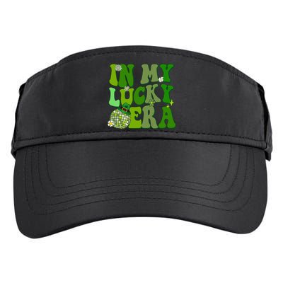 In My Lucky Era St Patrick Paddy Day Retro Disco Funny Adult Drive Performance Visor