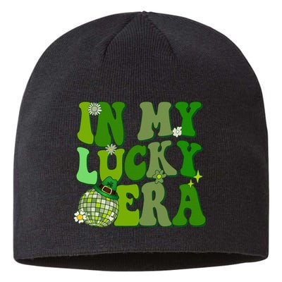 In My Lucky Era St Patrick Paddy Day Retro Disco Funny Sustainable Beanie