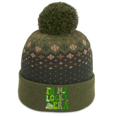 In My Lucky Era St Patrick Paddy Day Retro Disco Funny The Baniff Cuffed Pom Beanie