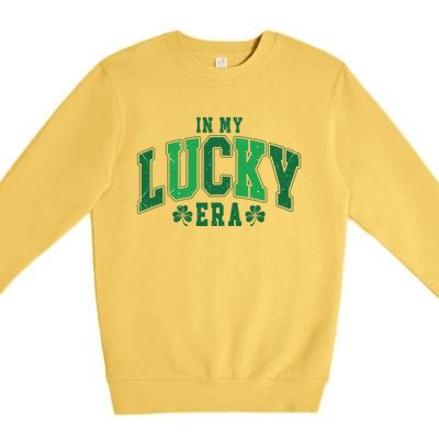 In My Lucky Era St. Patricks Day Irish Premium Crewneck Sweatshirt