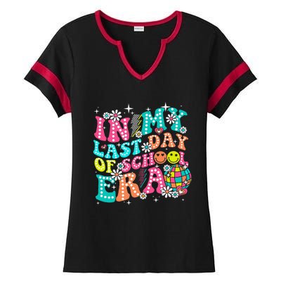 In My Last Day Of School Era Teacher Hello Summer Ladies Halftime Notch Neck Tee