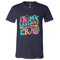 In My Last Day Of School Era Teacher Hello Summer V-Neck T-Shirt