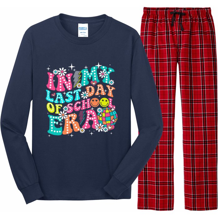 In My Last Day Of School Era Teacher Hello Summer Long Sleeve Pajama Set