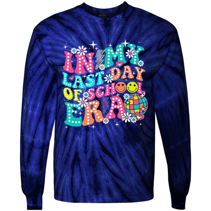 In My Last Day Of School Era Teacher Hello Summer Tie-Dye Long Sleeve Shirt