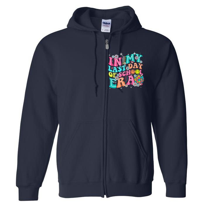 In My Last Day Of School Era Teacher Hello Summer Full Zip Hoodie