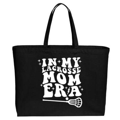 In My Lacrosse Mom Era Cotton Canvas Jumbo Tote