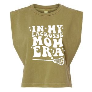 In My Lacrosse Mom Era Garment-Dyed Women's Muscle Tee