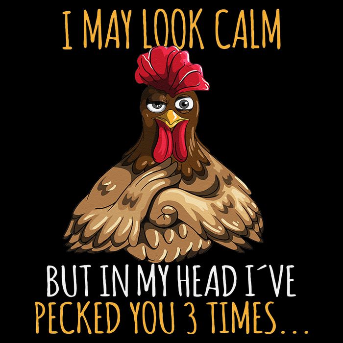 I May Look Calm But In My Head Ive Pecked You 3 Times Impact Tech Backpack