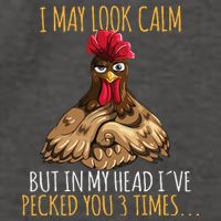 I May Look Calm But In My Head Ive Pecked You 3 Times Vector Backpack