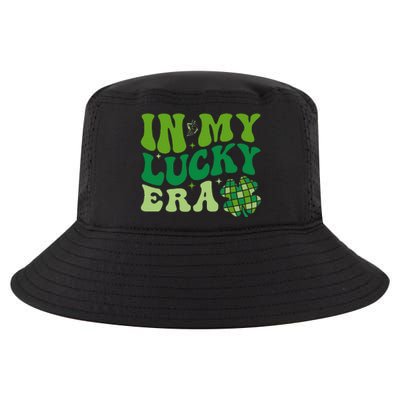 In My Lucky Era St Patricks Day Retro Groovy Disco Shamrock Cool Comfort Performance Bucket Hat