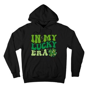 In My Lucky Era St Patricks Day Retro Groovy Disco Shamrock Hoodie