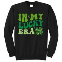 In My Lucky Era St Patricks Day Retro Groovy Disco Shamrock Sweatshirt