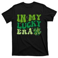 In My Lucky Era St Patricks Day Retro Groovy Disco Shamrock T-Shirt