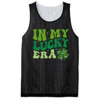 In My Lucky Era St Patricks Day Retro Groovy Disco Shamrock Mesh Reversible Basketball Jersey Tank