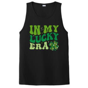 In My Lucky Era St Patricks Day Retro Groovy Disco Shamrock PosiCharge Competitor Tank