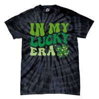 In My Lucky Era St Patricks Day Retro Groovy Disco Shamrock Tie-Dye T-Shirt