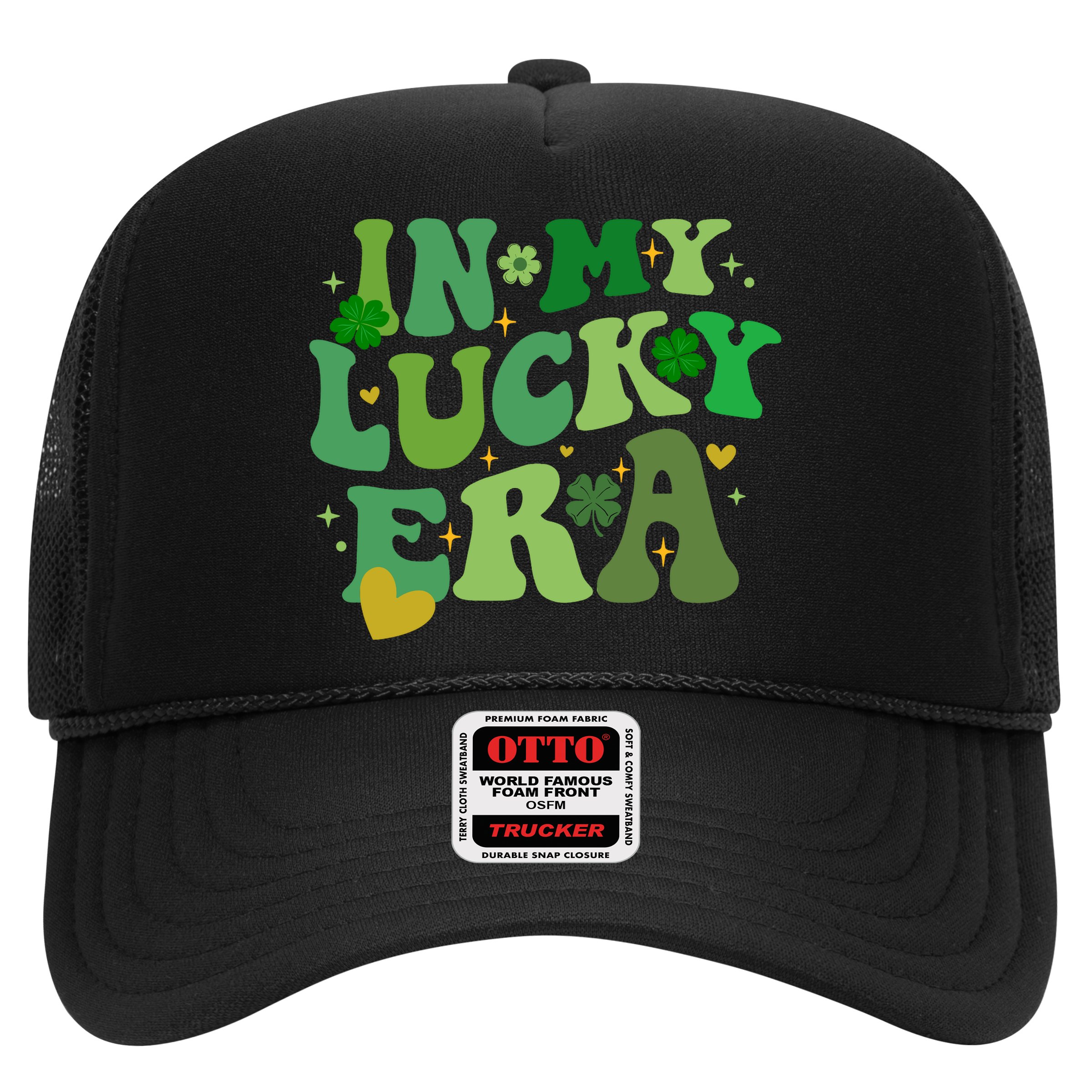 In My Lucky Era St Patricks Day Shamrock Hat