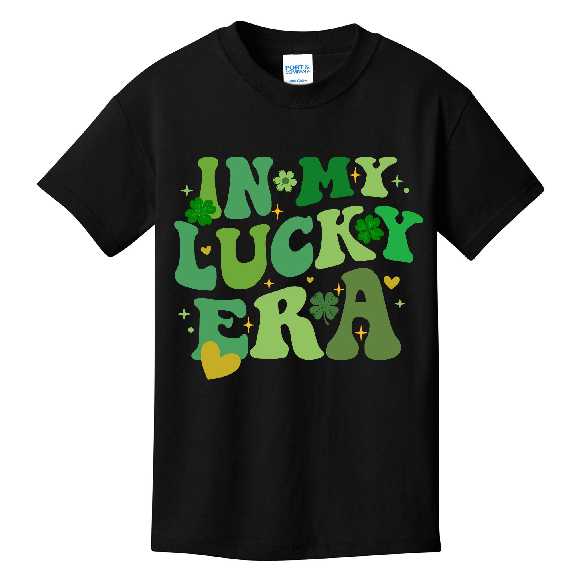In My Lucky Era St Patricks Day Shamrock Kids T-Shirt