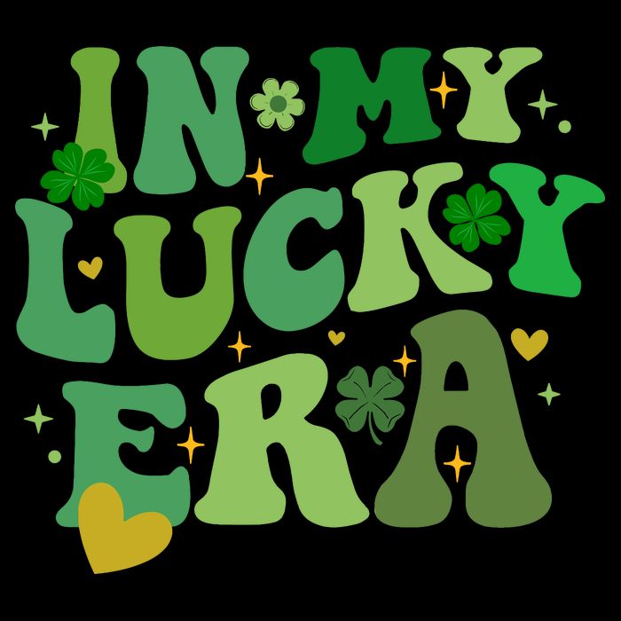 In My Lucky Era St Patricks Day Shamrock Kids T-Shirt