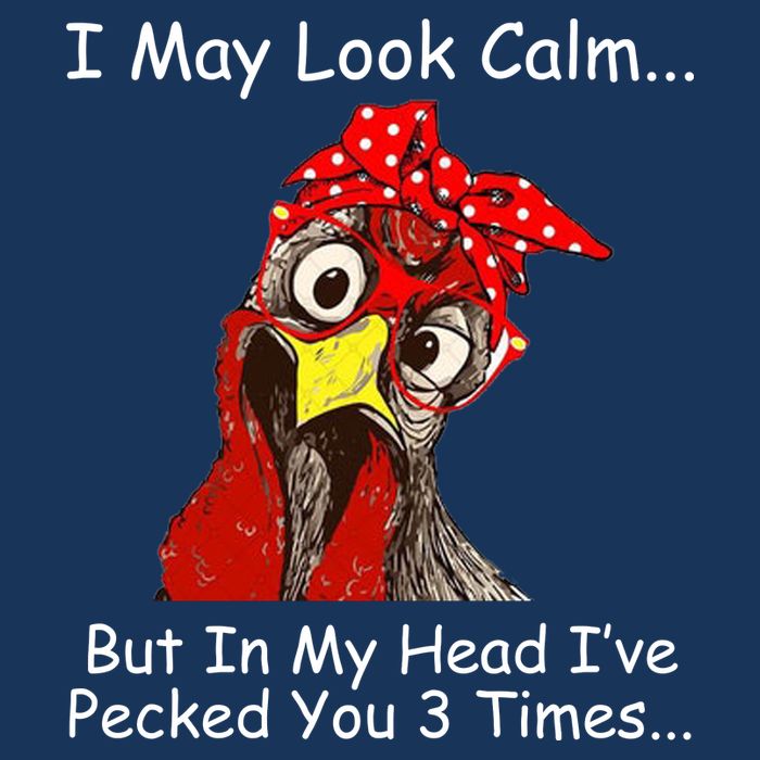 I May Look Calm But In My Head I've Pecked You 3 Times Infant Baby Jersey Bodysuit