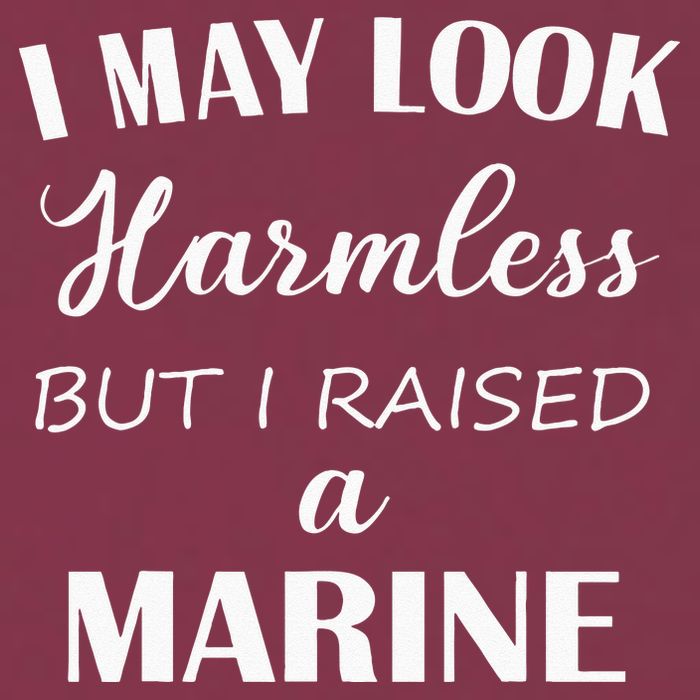 I May Look Harmless But I Raised A Marine 16oz Travel Tumbler