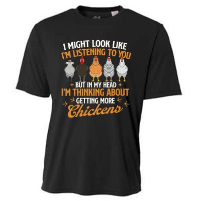 I Might Look Like IM Listening To You Chicken Farm Cooling Performance Crew T-Shirt