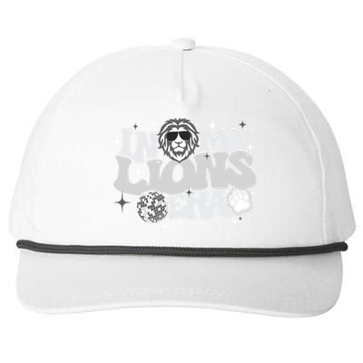 In My Lions Era Back To School Mascot Spirit Game Team Squad Snapback Five-Panel Rope Hat