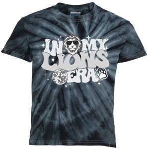 In My Lions Era Back To School Mascot Spirit Game Team Squad Kids Tie-Dye T-Shirt