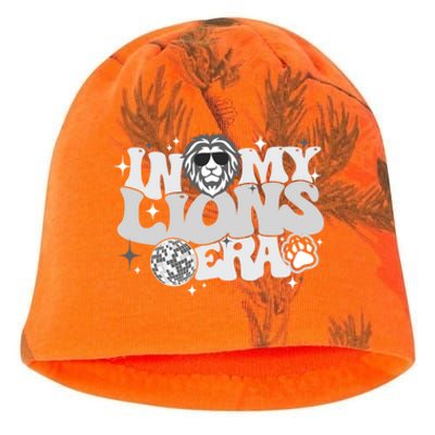 In My Lions Era Back To School Mascot Spirit Game Team Squad Kati - Camo Knit Beanie