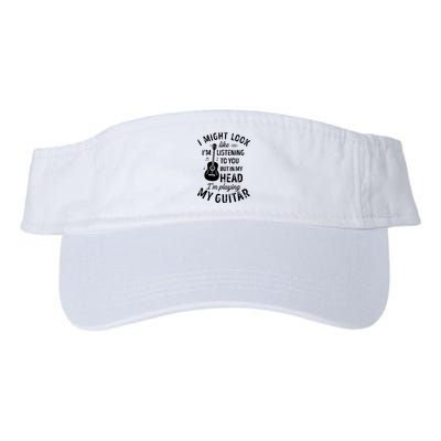 I Might Look Like Im Listening To You Funny Guitar Music Visor