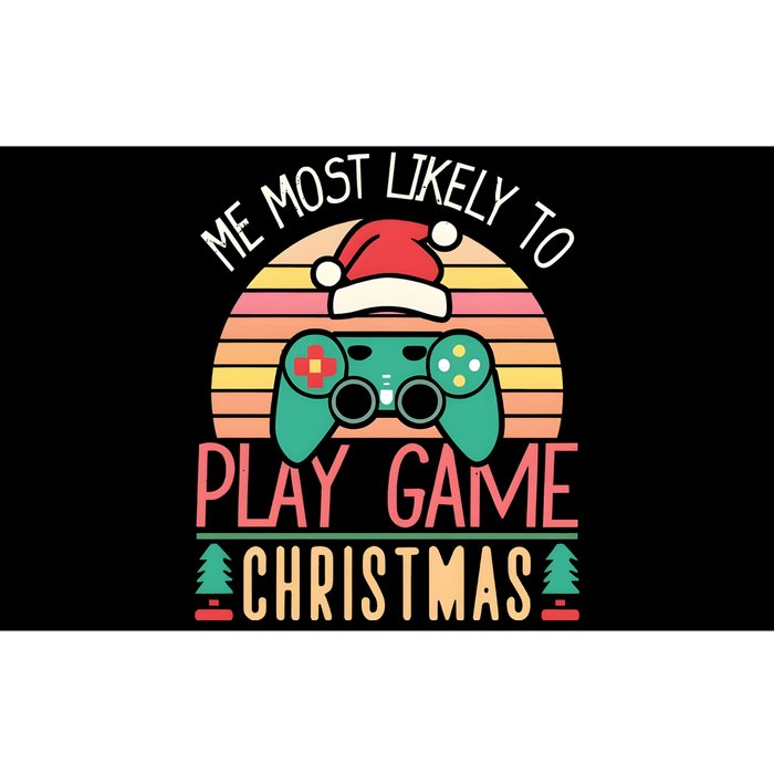 Im More Likely To Play Video Games On Christmas Funny Bumper Sticker