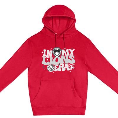 In My Lions Era Back To School Mascot Spirit Game Team Squad Premium Pullover Hoodie