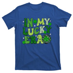 In My Lucky Era St Patricks Day Hippie Smile Face Shamrock T-Shirt