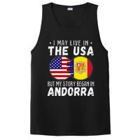 I May Live In The Usa But My Story Began In Andorra PosiCharge Competitor Tank