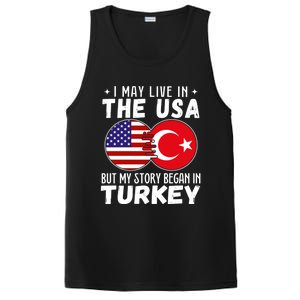 I May Live In The Usa But My Story Began In Turkey Great Gift PosiCharge Competitor Tank